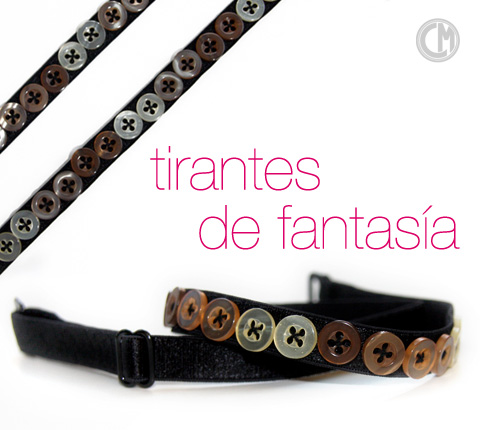 Fantasy bra strap with chain straps - Creaciones Mariola