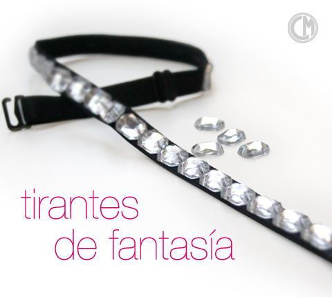 Fantasy bra strap with chain straps - Creaciones Mariola